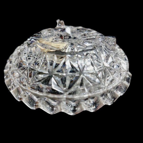 Vintage Hofbauer Byrds Trinket Dish and Lid Bavarian Crystal Jewelry Box German - Picture 10 of 11